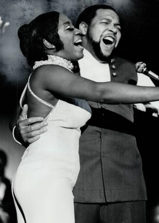 Chubby Checker. With Patti La Belle at the Beverly Hills