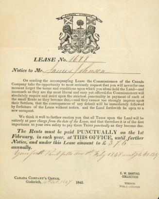 Canada Company, Lease No.1688