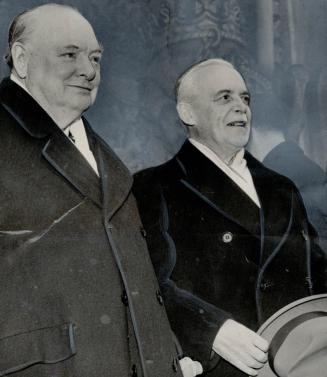 Two prime ministers, Churchill of Great Britain and St