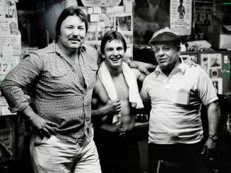 George Chuvalo. Former boxer gives youngster some pointers