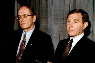 Jack Cockwell, right pictured with Trevor Eyton in a May 1992