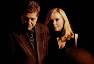 Leonard Cohen with Rebecca de Mornay at Junos