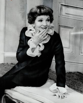 Claudette Colbert last night opened for a week at the Royal Alexandra Theatre in the play, A Community of Two