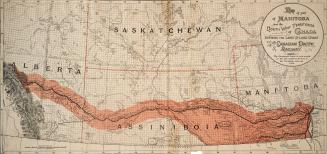Map of part of Manitoba and the North West Territories of Canada Shewing the Line and Land Grant of the Canadian Pacific Railway