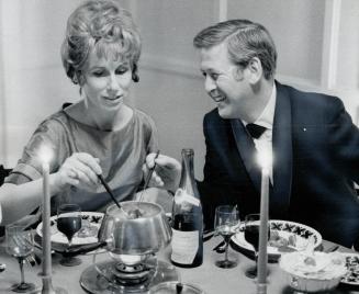 Just for fun food might be a beef fondue Bourgignone, served up hot in a chafing dish