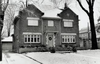 Original Toronto Star caption: The home Conacher bought for his family in North Toronto, where  ...