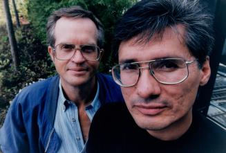 Matthew Coon Come (r) and Magnus Isaacson