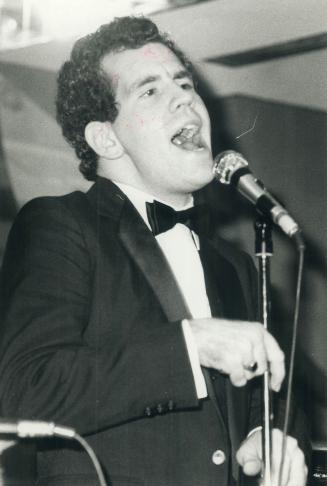 The jazz singer: Torontonian Joe Coughlin, shown here at a recent gig at Lytes, is aiming for the major singing leagues