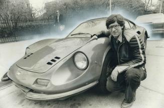 David Cronenberg with his Dino Ferrari: Schlock movies support his expensive lifestyle