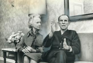 Jessica Tandy and London, Ont, native Hume Cronyn, now playing at Royal Alexandra Theatre, have been together for 35 years