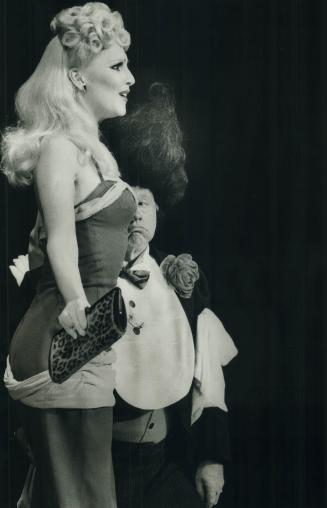 Good old burlesque: The magic of Mickey Rooney and Gail Dahms in hilarious sketch at O'Keefe Centre last night is typical of what's in store if you plan to see Sugar Babies