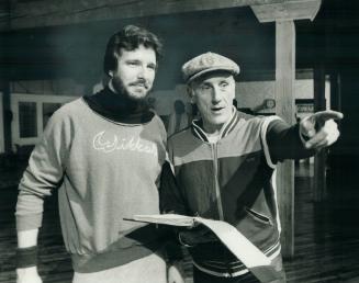 Question of identity: Larry Dane, the director and co-scriptwriter, wore a cap and an expression that suggested he wasn't sure who I was