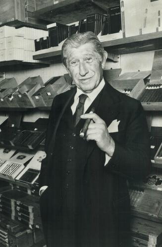 Emperor of the Cigar is the name given to Zino Davidoff, 76, who visited his cigar store in Hazelton Lanes a week ago