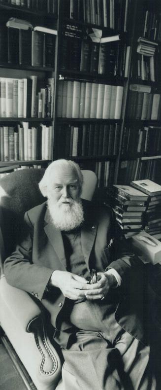Robertson Davies: A gentleman and a scholar in his Massey College office at University of Toronto