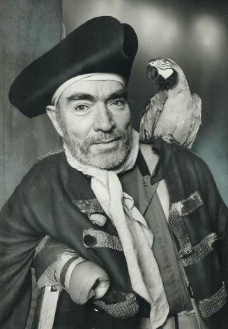 Junior perches on Long John Silver (Donald Davis)