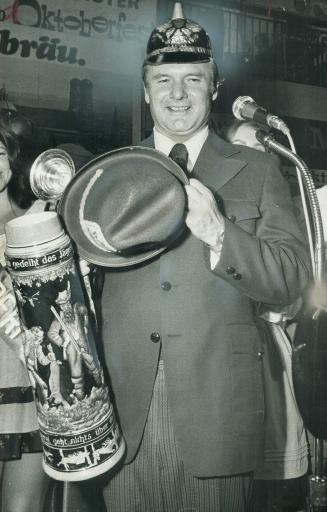 Ontario Premier William Davis. He hopes Oktoberfest is prelude to an October victory