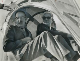 The Mayor shows off . . . Mayor William Dennison takes Star columnist Jack Scott for a look at sunshiny Toronto from the bubble of a helicopter. You're going to enjoy living here, he said
