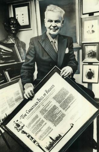A bill of rights was a pet project of John Diefenbaker