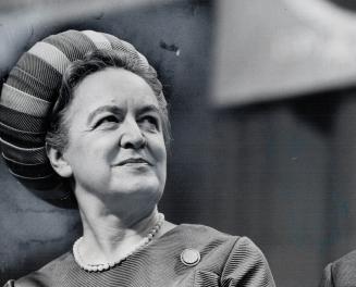 Mrs. John Diefenbaker, wife of the PC's stormy Chief