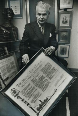 John Diefenbaker: The late Conservative prime minister introduced the bill of rights to Parliament in 1960 as the harbinger of a new era in Canadian freedom