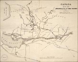Canada map of Brockville & Ottawa Railway