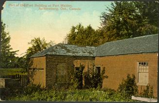 Part of Old Fort Building at Fort Malden, Amherstburg, Ontario, Canada