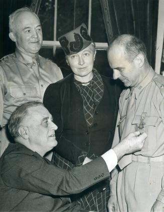 From the hands of his president Doolittle receives his country's highest honor, the Congressional Medal