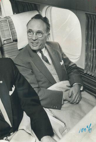 Economy class rider on today's TCA jet flight from Malton to Winnipeg was NDP Leader T