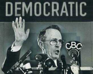 NDP's Tommy Douglas. Coming up, his 4th campaign
