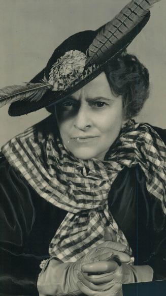 Ruth Draper, above, as she appears in her sketch Doctors