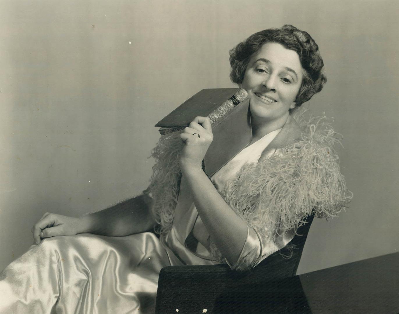 Ruth Draper. As she appears in her Character Sketch The Italian Lesson