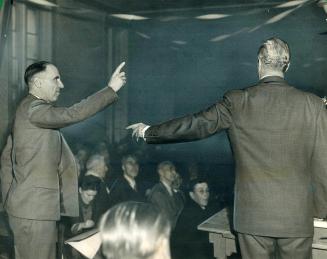 Exchange of Insult between William Temple, left, C