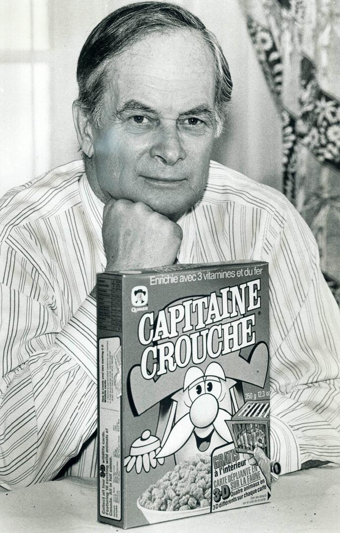 Davidson Dunton says French on cereal boxes is probably the chief grievance of English Canadians