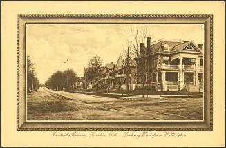 Central Avenue, London, Ontario - Looking East from Wellington