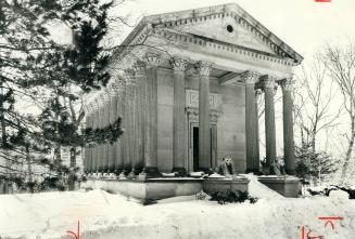 Like a small Greek temple, the Eaton Mausoleum in Mount Pleasant Cemetery was the scene of Toronto's most imposing funeral when Sir John Craig Eaton, dead at 46, was buried there in 1922