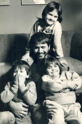 Liver search: Jim and Christine Eberhardt pose with Jaclyn, left, and Lindsay, in 1984 when they asked the public for help finding a liver for Lindsay's life-saving transplant