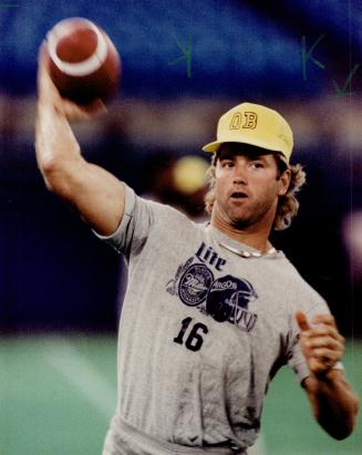 On the spot: New quarterback Matt Dunigan will be at the helm when the Argos open their season Saturday at the SkyDome against Edmonton