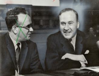 Edward Dunlop (R) and M. B. Dymond. He saw Legislature through health minister's eyes