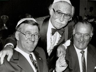 IRV Ungerman (centre), Johnny Esaw (right)