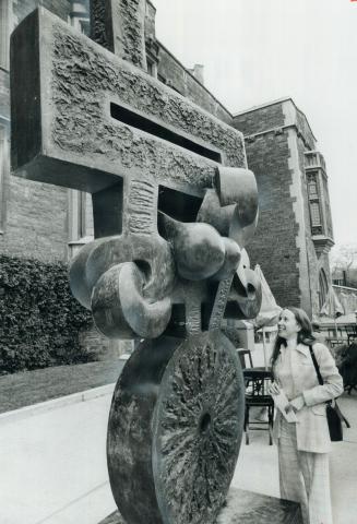 Sorel Etrog sculpture outside Hart House