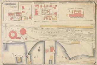 [Plate 2] Atlas of the city of Toronto and vicinity from special survey founded on registered plans and showing all building and lot numbers.