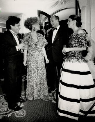 From left; plastic surgeon Guillermo Castillo and wife Elizabeth; Anthony Fell of RBC Dominion Securities; and wife Shari.
