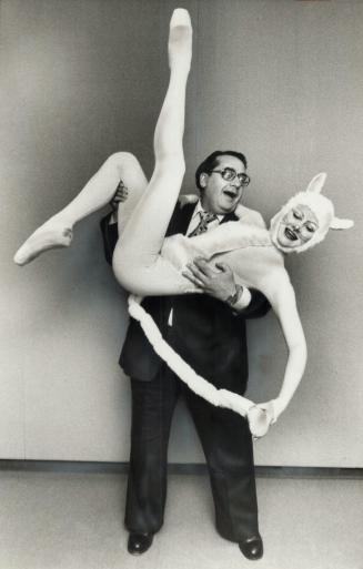 Purr-ty nice! Etobicoke Mayor Dennis Flynn's pas de deux with dancer Robin de villiers leaves something to be desired, but they're promoting Ballet Y'(...)
