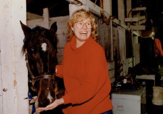 Horsing around. Former Metro and provincial politician Susan Fish is wild about the business of horses, including yearling Ken Dee Glory