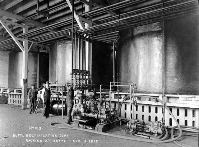 Butyl Rectification Dept., racking off butyl