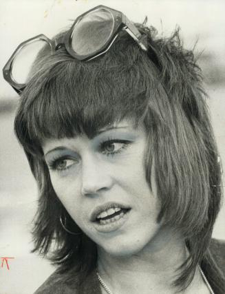 What do you think of the beautiful people, Jane Fonda? You could open their mouths and yell 'Hello' and it would echo