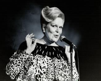 Nightclub debut: Contralto Maureen Forrester enthralled her audience at the Imperial Room last night with a show that came from her heart and her funny bone