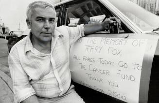 Marathon spirit. Metro cabby Bela Erdei of Lake Shore Blvd. was so moved by Terry Fox, death on Sunday that he donated all his fares yesterday in his (...)