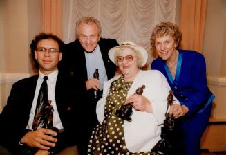 From Left: Arnold Boldt, Bob Rumball, Beryl Potter, Peggy Cameron (on behalf of husband William)
