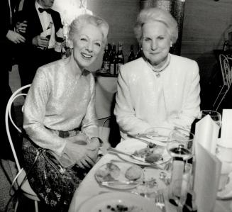 Above left, National Ballet of Canada founder Celia Franca, who directed the company's 35th anniversary celebration, chats with Governor-General Jeanne Sauve